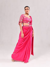 Zardosi Floral Jaal Stitched Saree